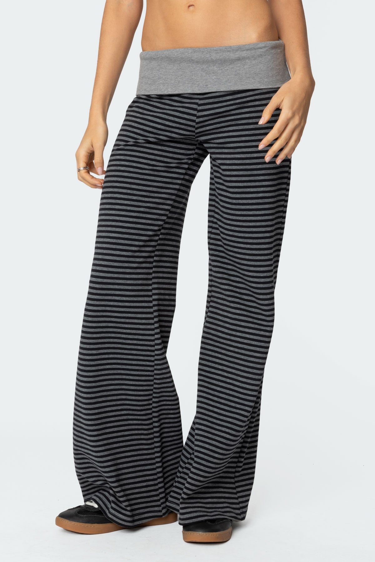 Meggy Striped Fold Over Pants - Image 2