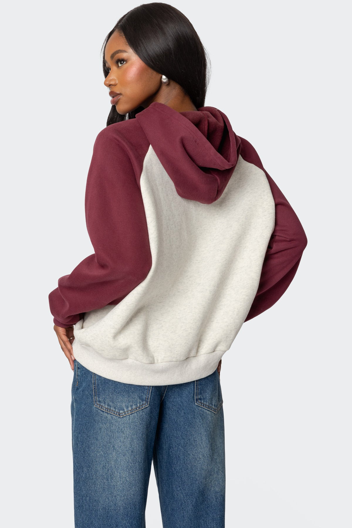 Raglan Bow Oversized Hoodie - Image 5