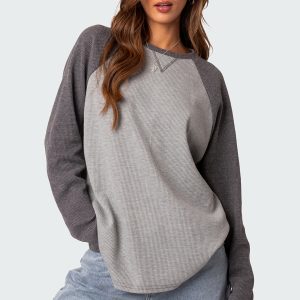 Me Time Oversized Waffle Top