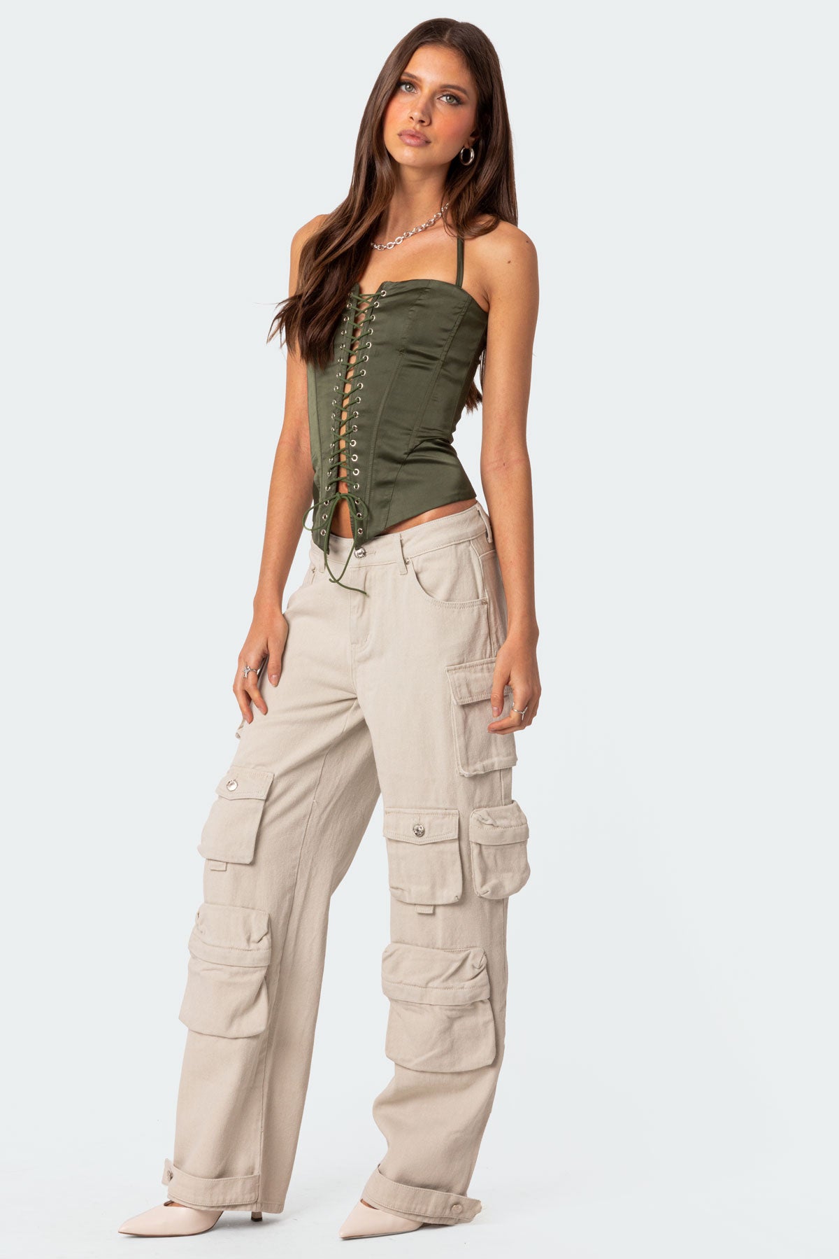 Oversized Boyfriend Cargo Jeans - Image 3