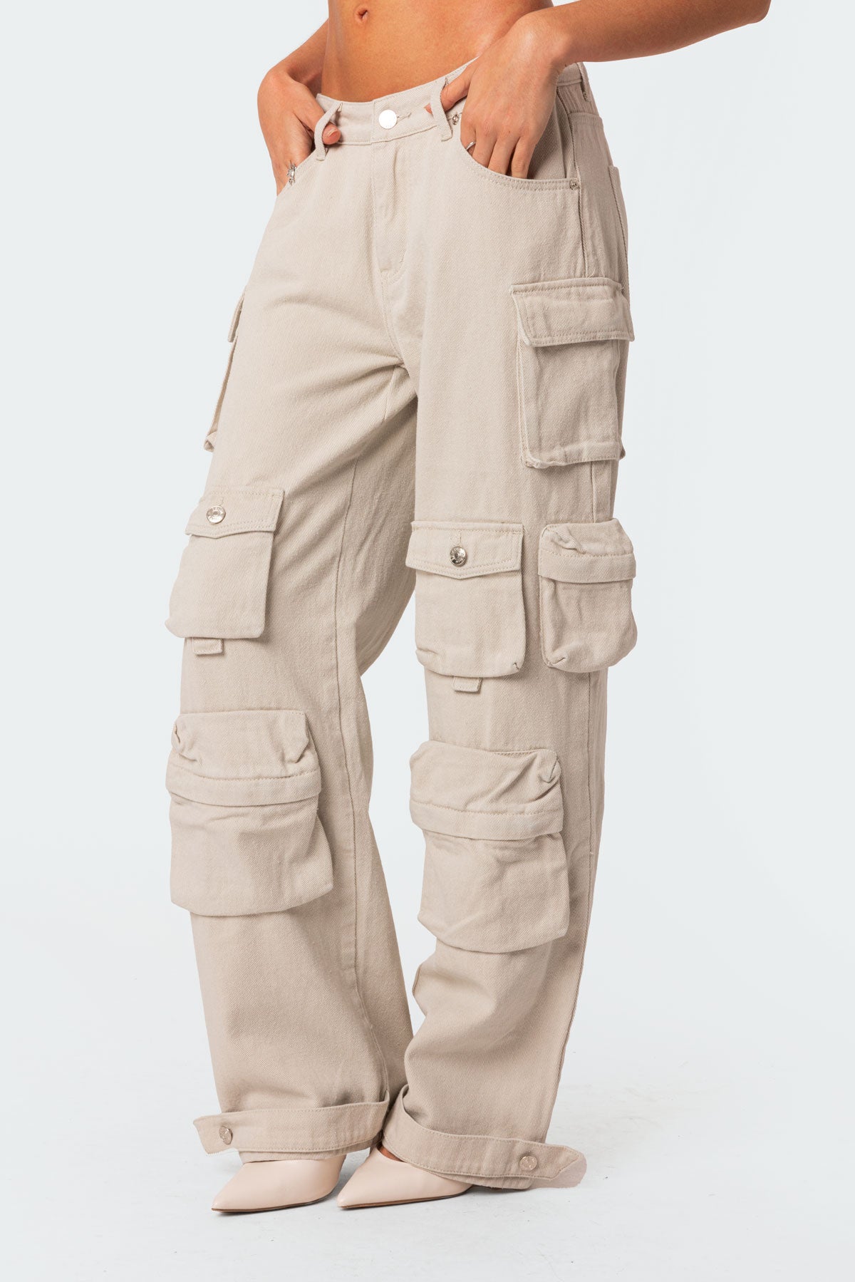 Oversized Boyfriend Cargo Jeans - Image 4