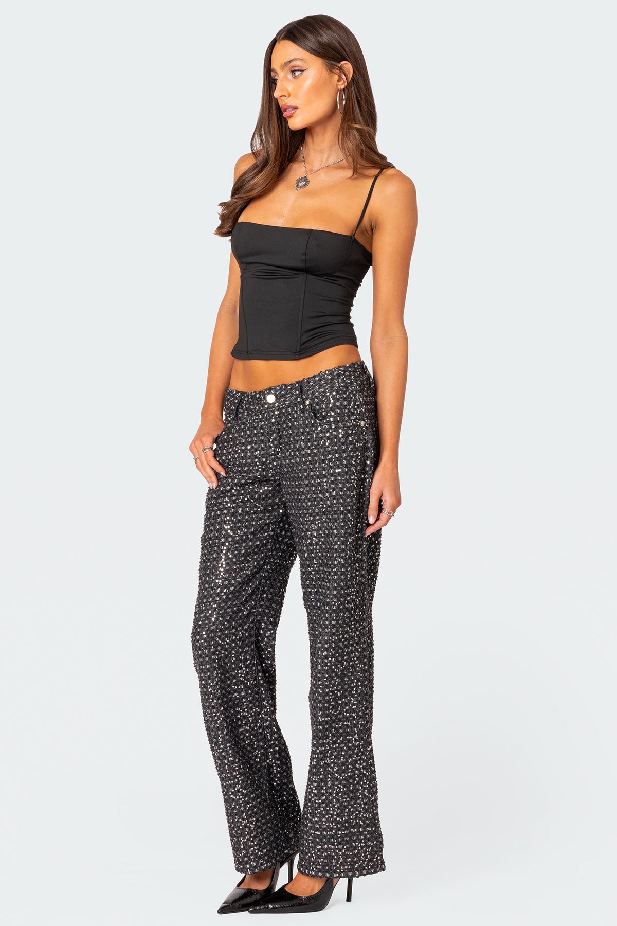 Nyah Sequin Loose Fit Jeans - Image 5