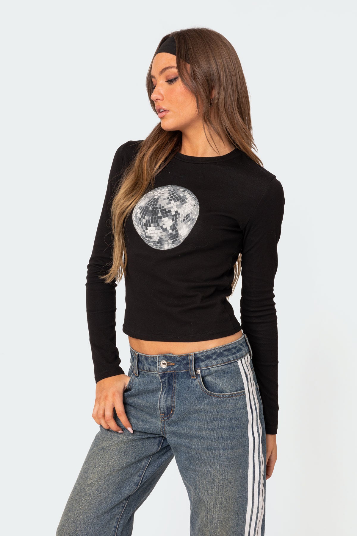 Disco Girl Long Sleeve T Shirt - Image 3