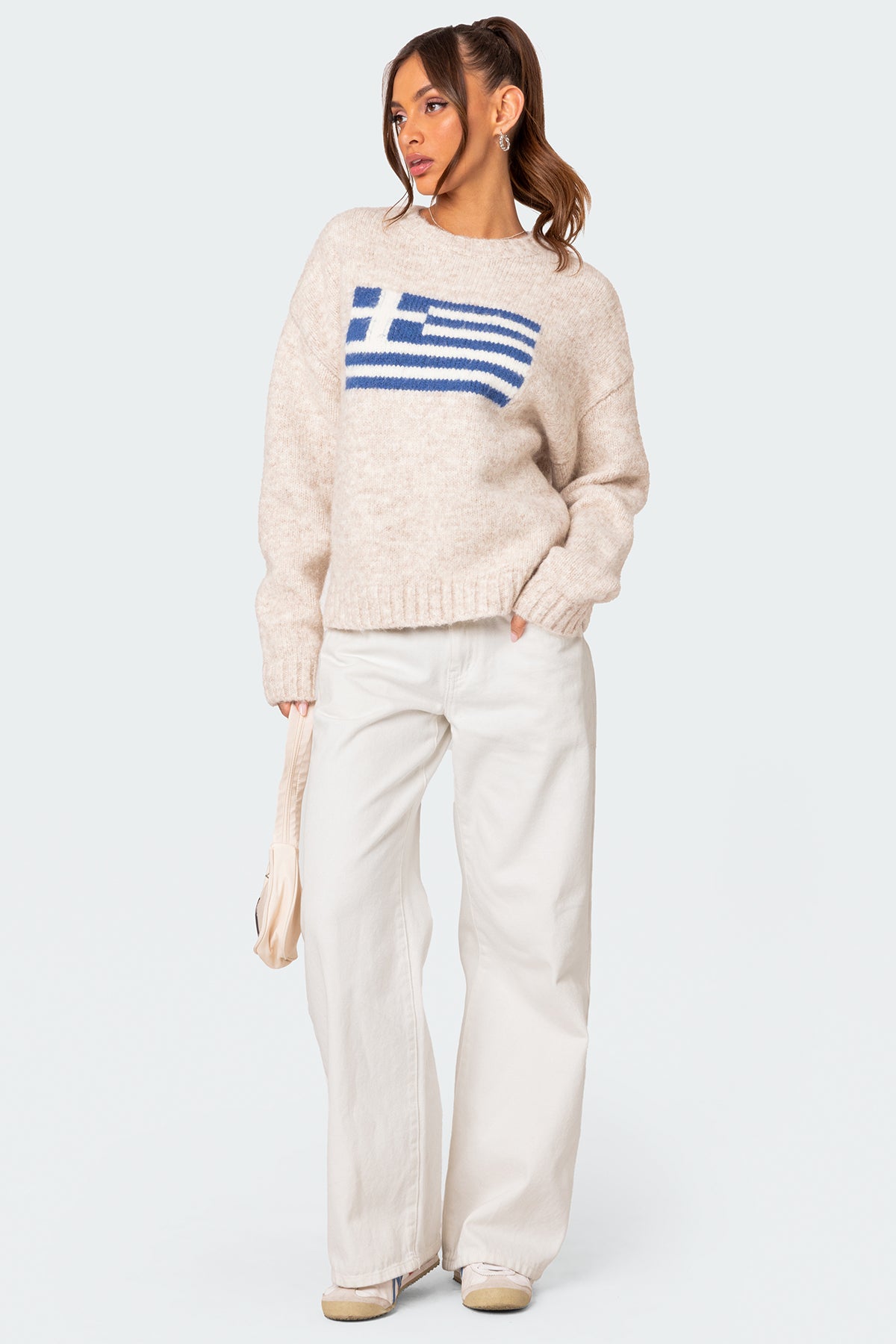 Greece Oversized Chunky Knit Sweater - Image 2