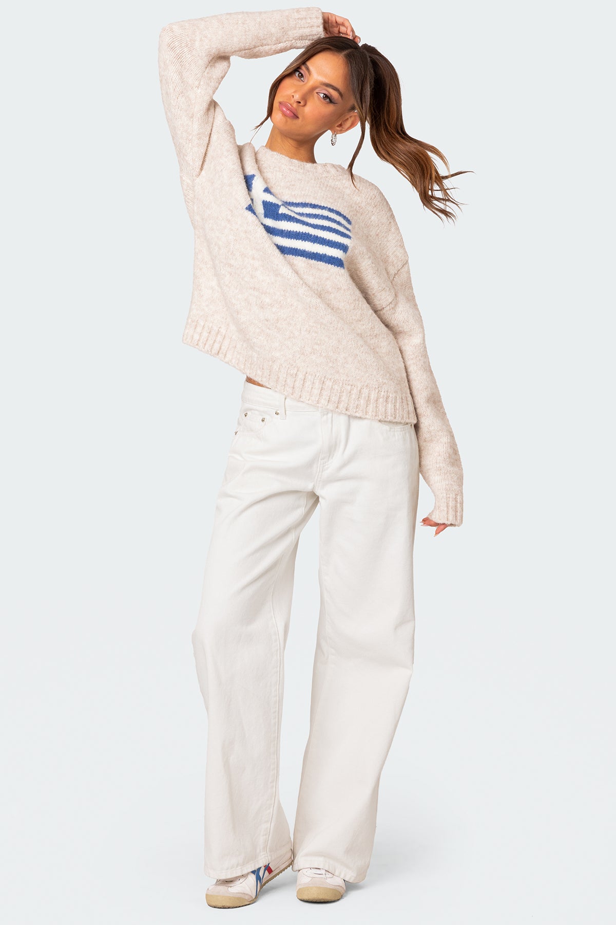 Greece Oversized Chunky Knit Sweater - Image 5