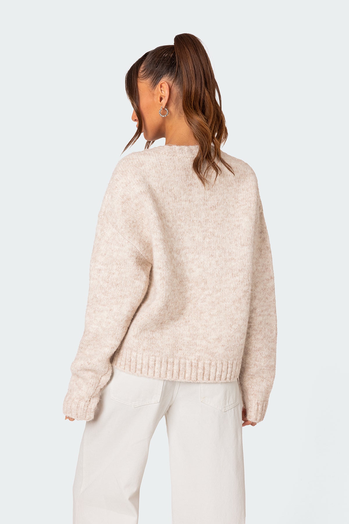 Greece Oversized Chunky Knit Sweater - Image 4