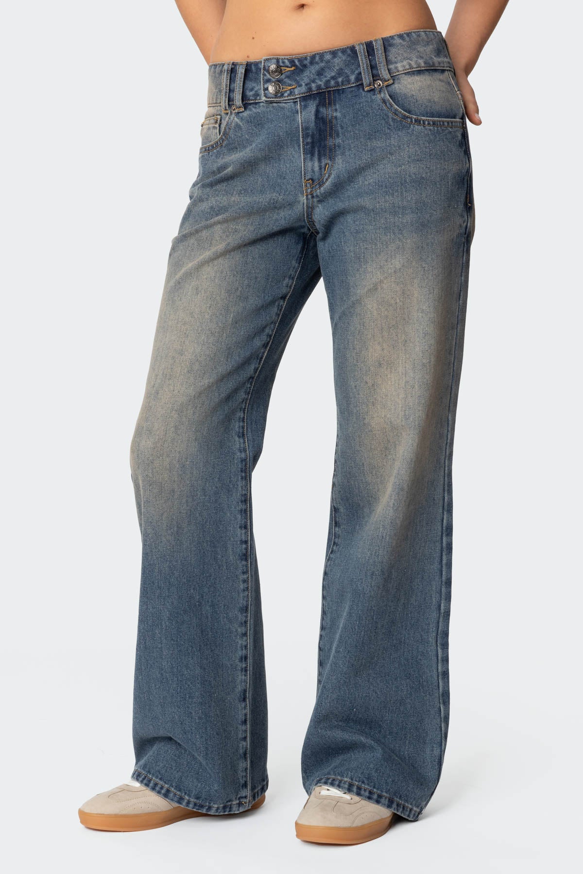 Jesi Low Rise Washed Jeans - Image 2