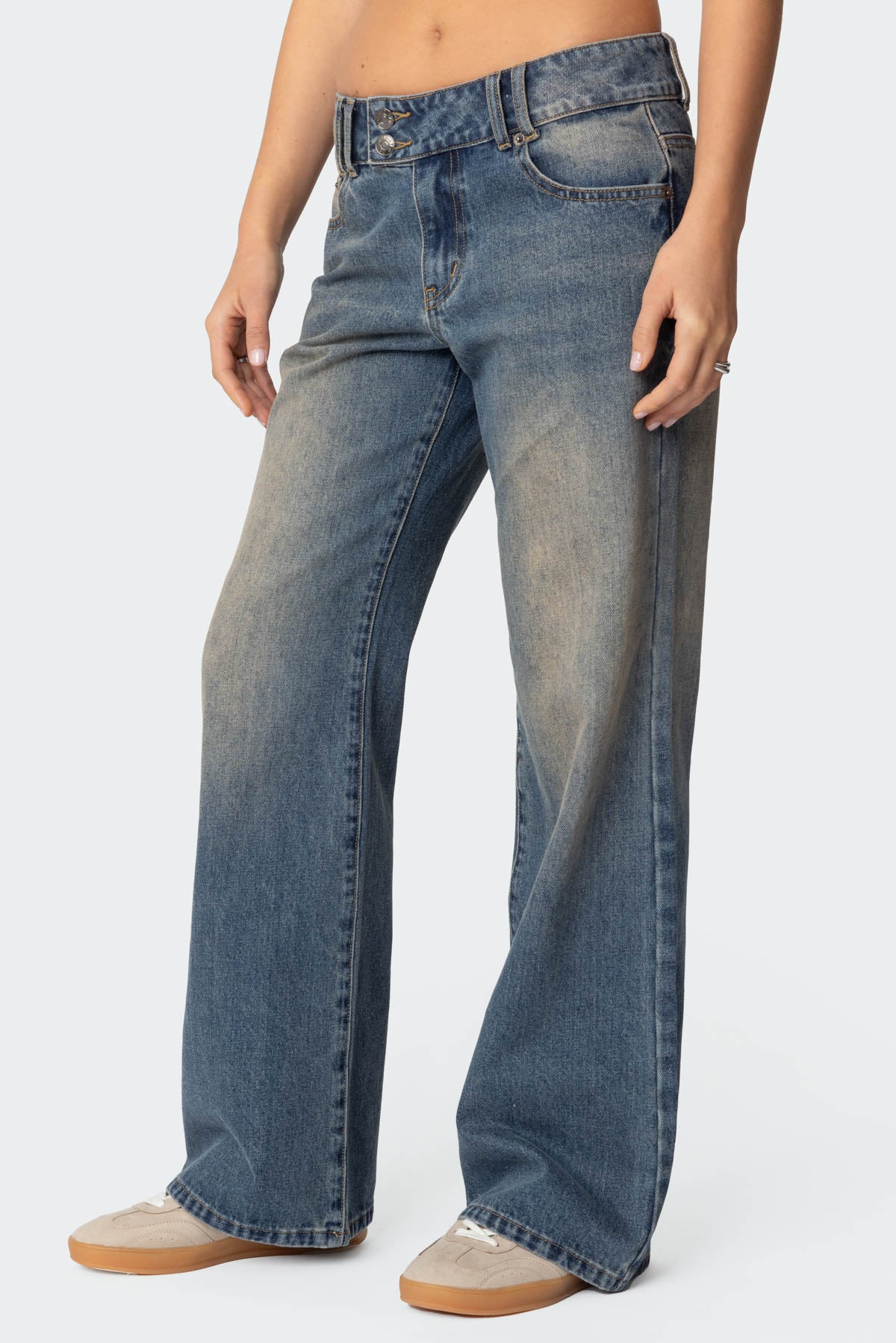 Jesi Low Rise Washed Jeans - Image 4