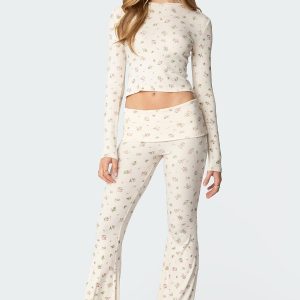 Bloom Baby Fold Over Flared Leggings