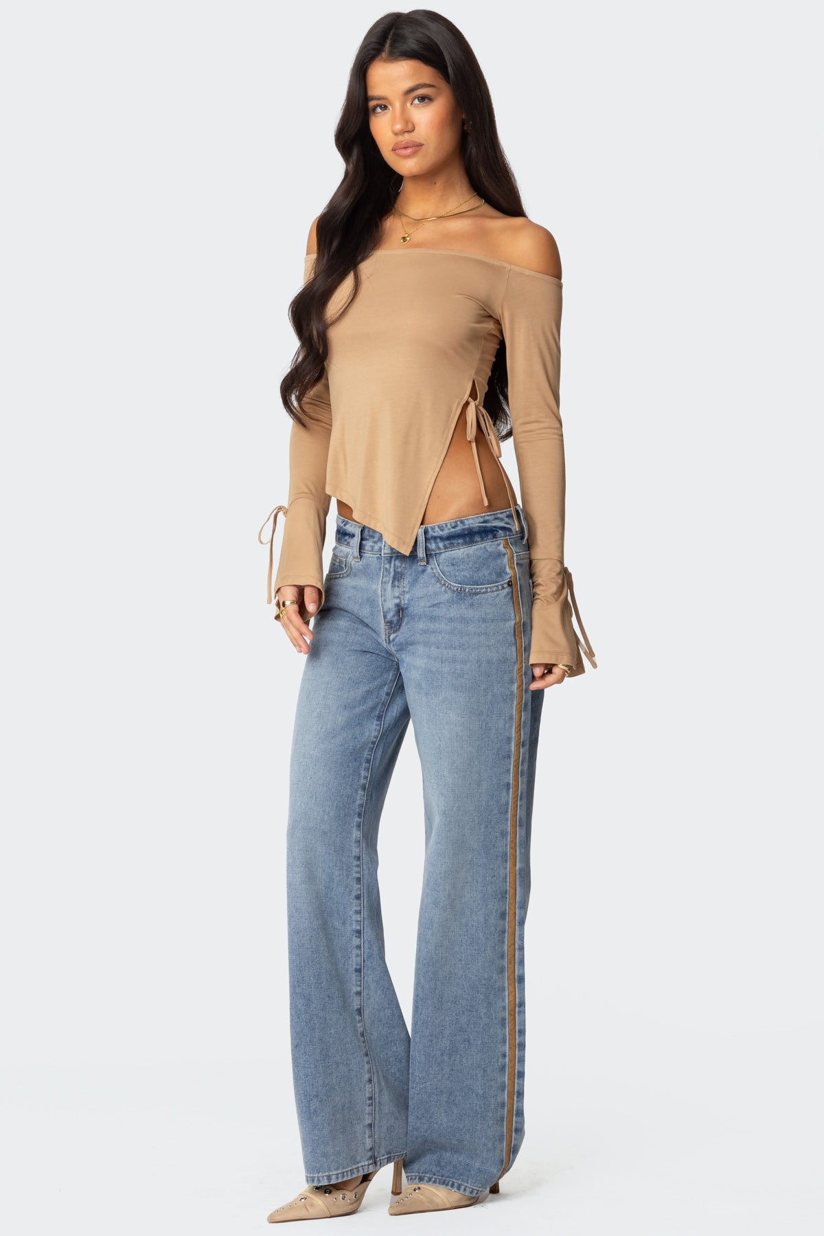 Jeni Asymmetric Off Shoulder Top - Image 5