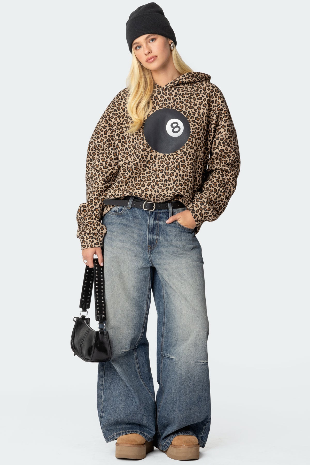 Leopard Magic 8 Oversized Hoodie - Image 2