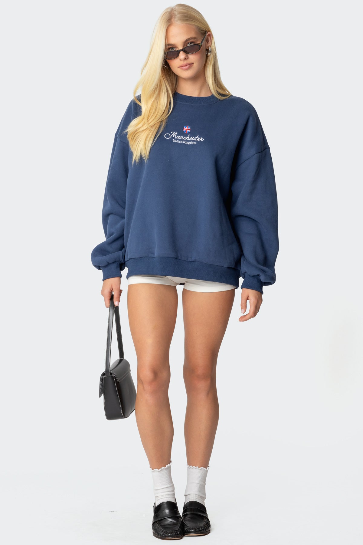 Manchester Embroidered Oversized Sweatshirt - Image 2