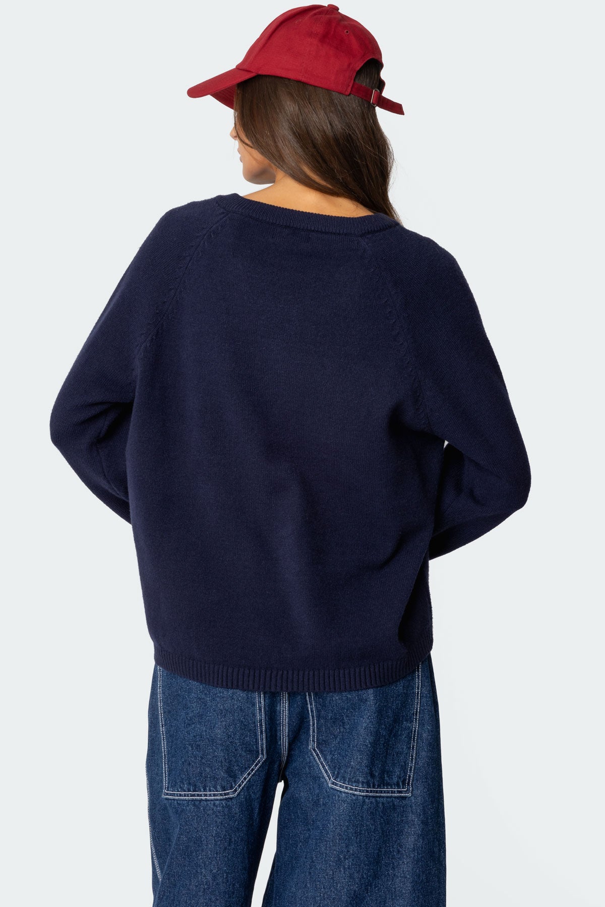 Martha Oversized V Neck Sweater - Image 5