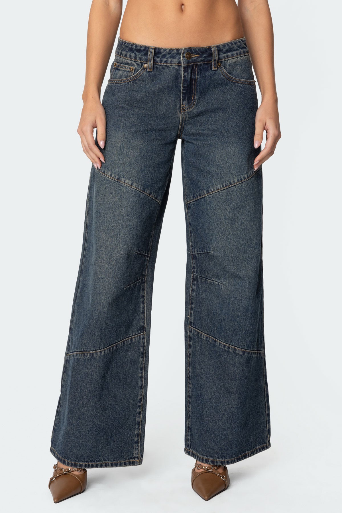 Laney Vintage Washed Low Rise Jeans - Image 2