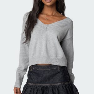 Eli Oversized V Neck Sweater