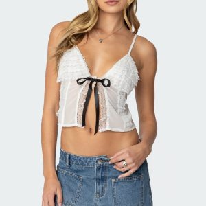 Ruffled Babydoll Top