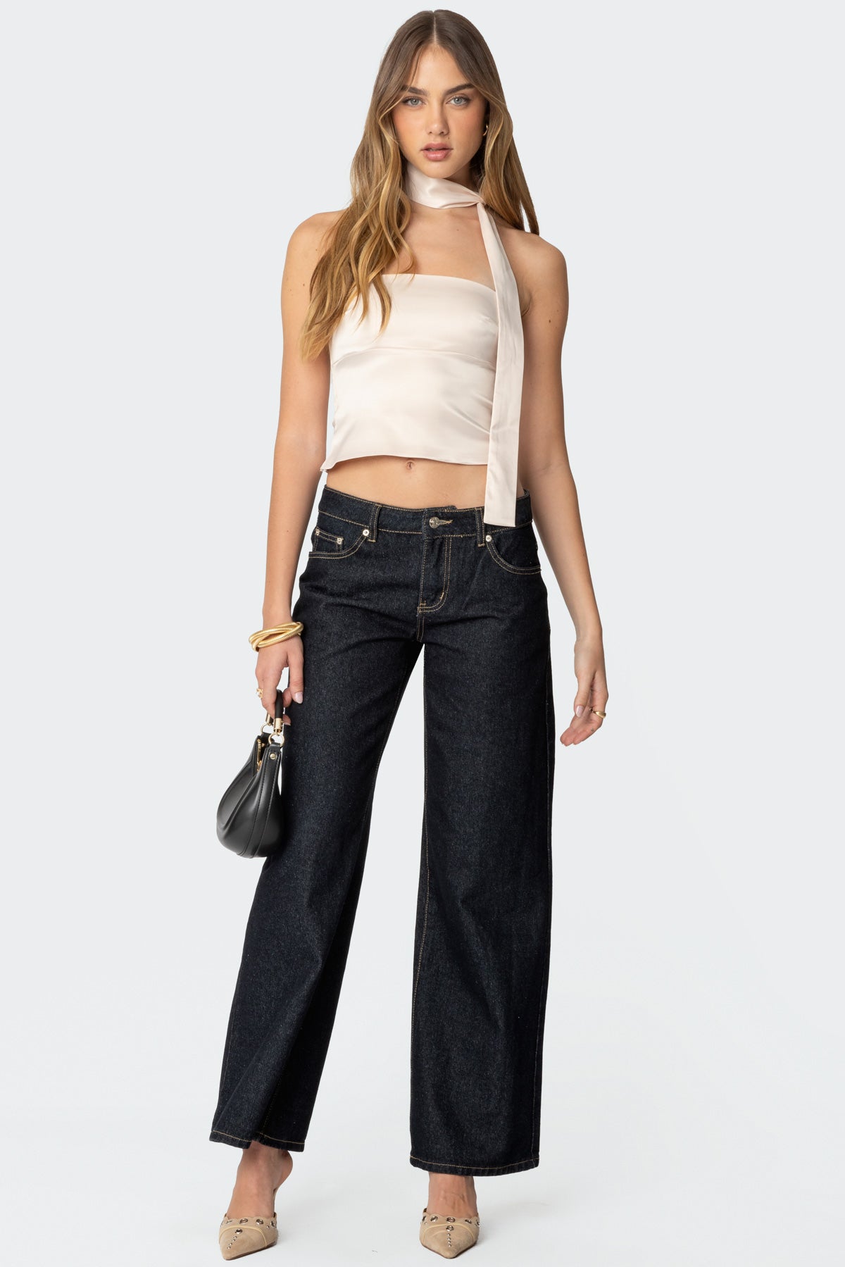 Strapless Two Piece Scarf Top - Image 2