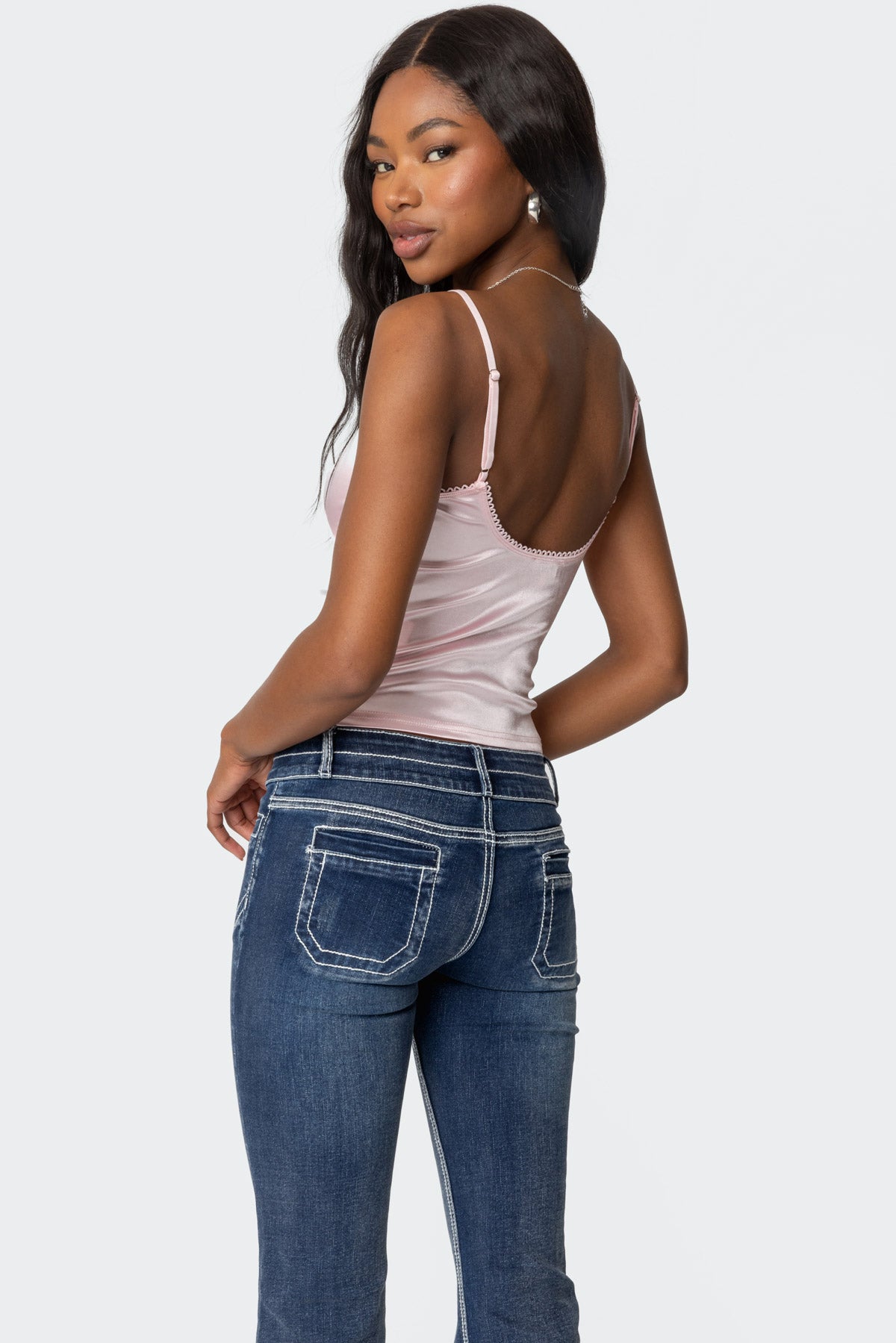 Amelie Satin Effect Tank Top - Image 5