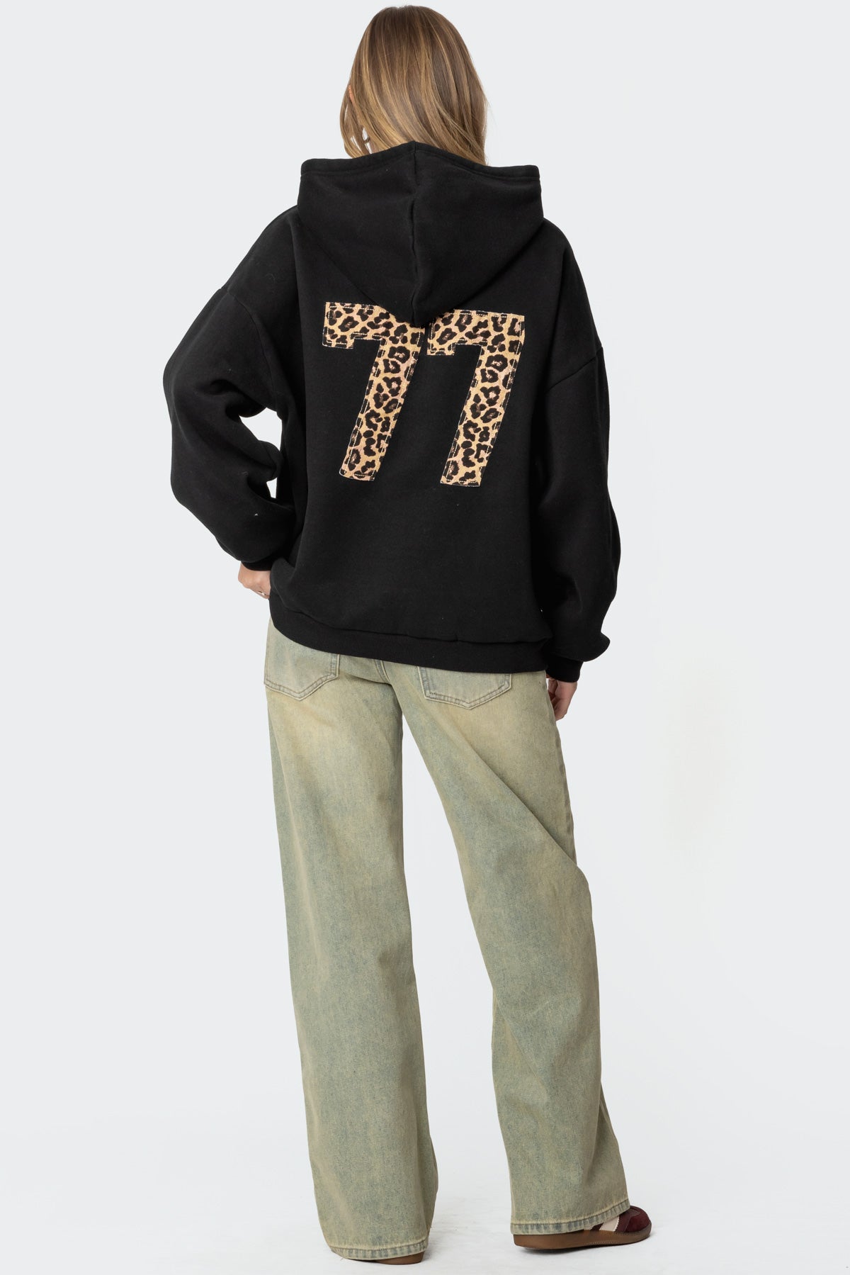 Leopard 77 Oversized Hoodie - Image 5