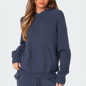 Wynter Oversized Knit Hoodie