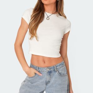 Better Basics Cropped T Shirt