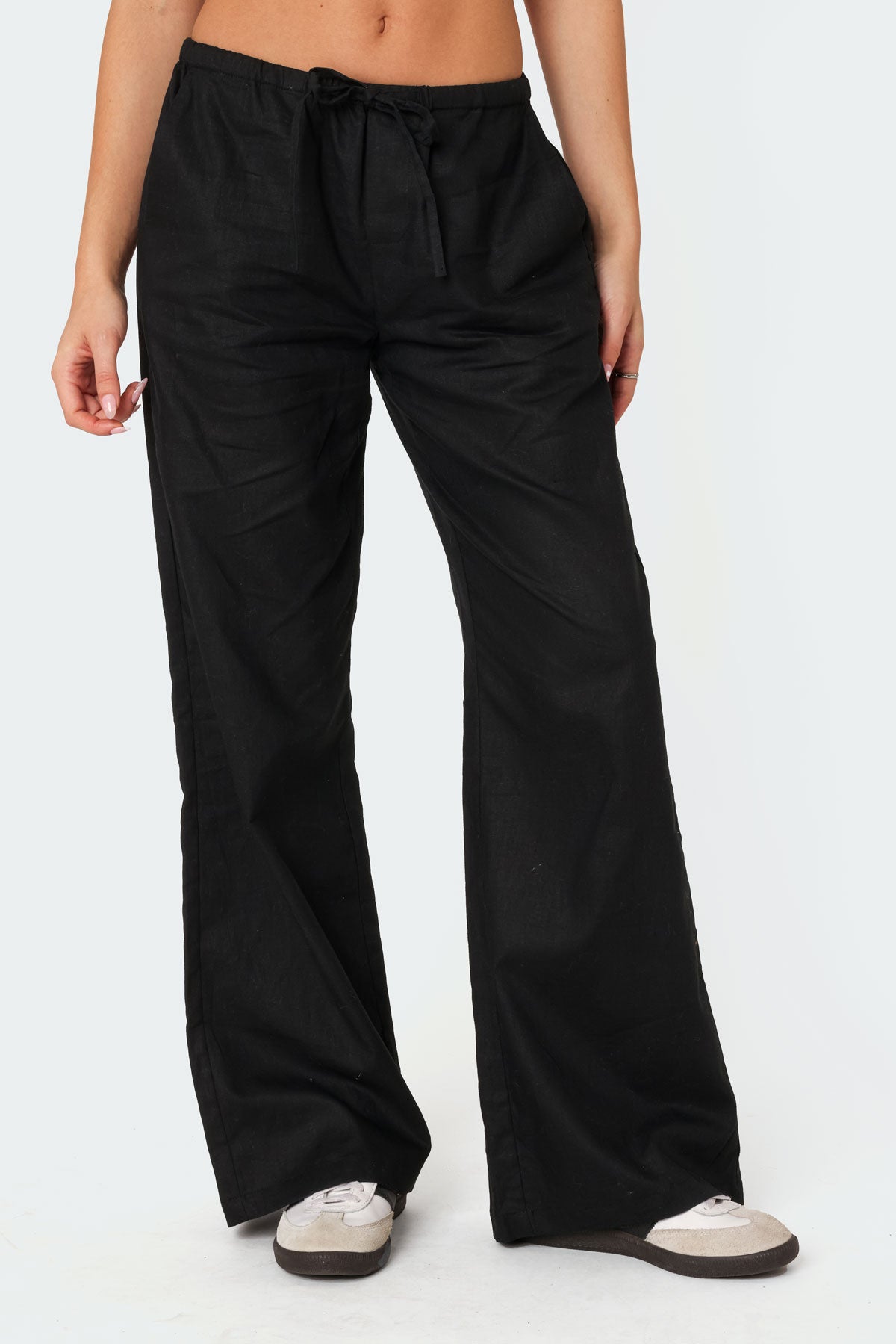 Maison Linen Look Pants - Image 2