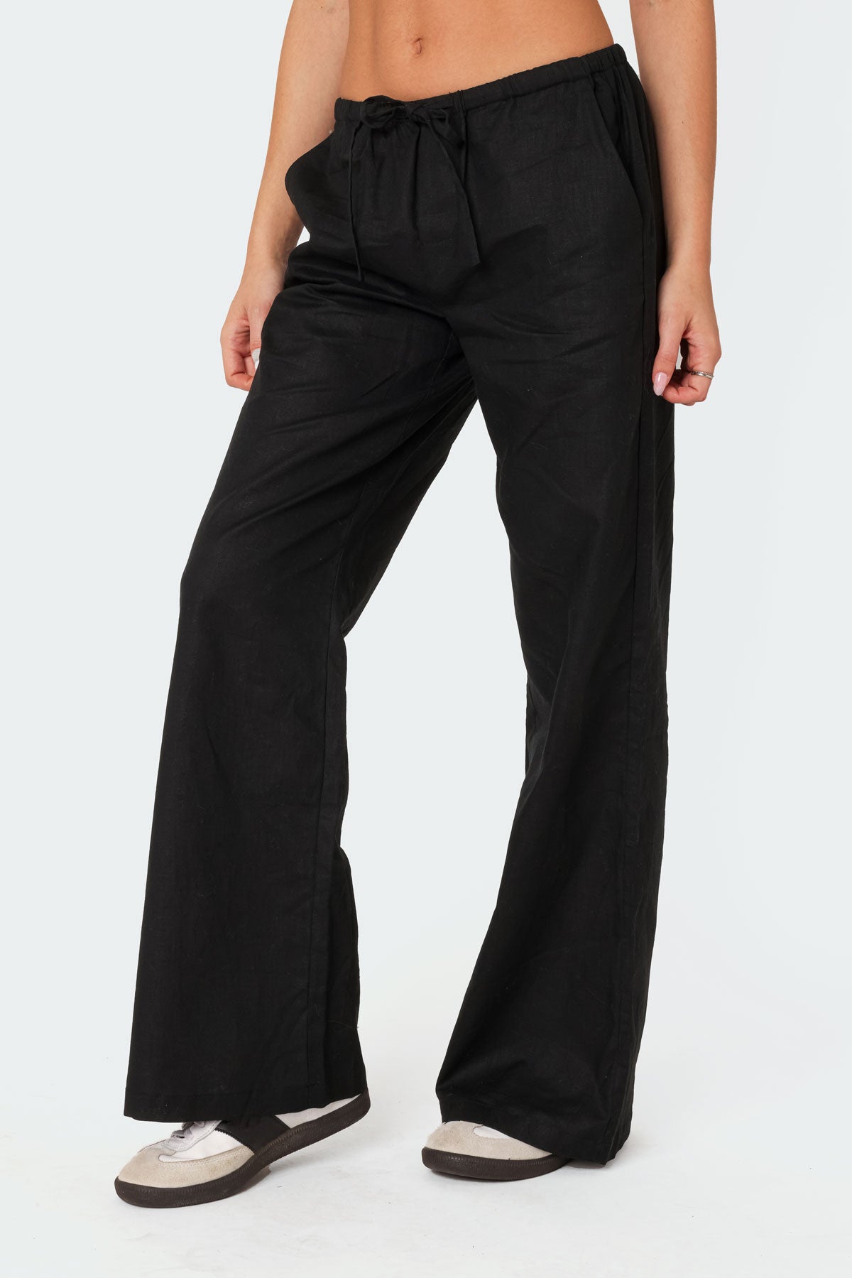 Maison Linen Look Pants - Image 3