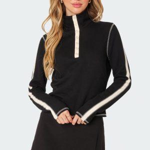 Gio Contrast Stitch Top