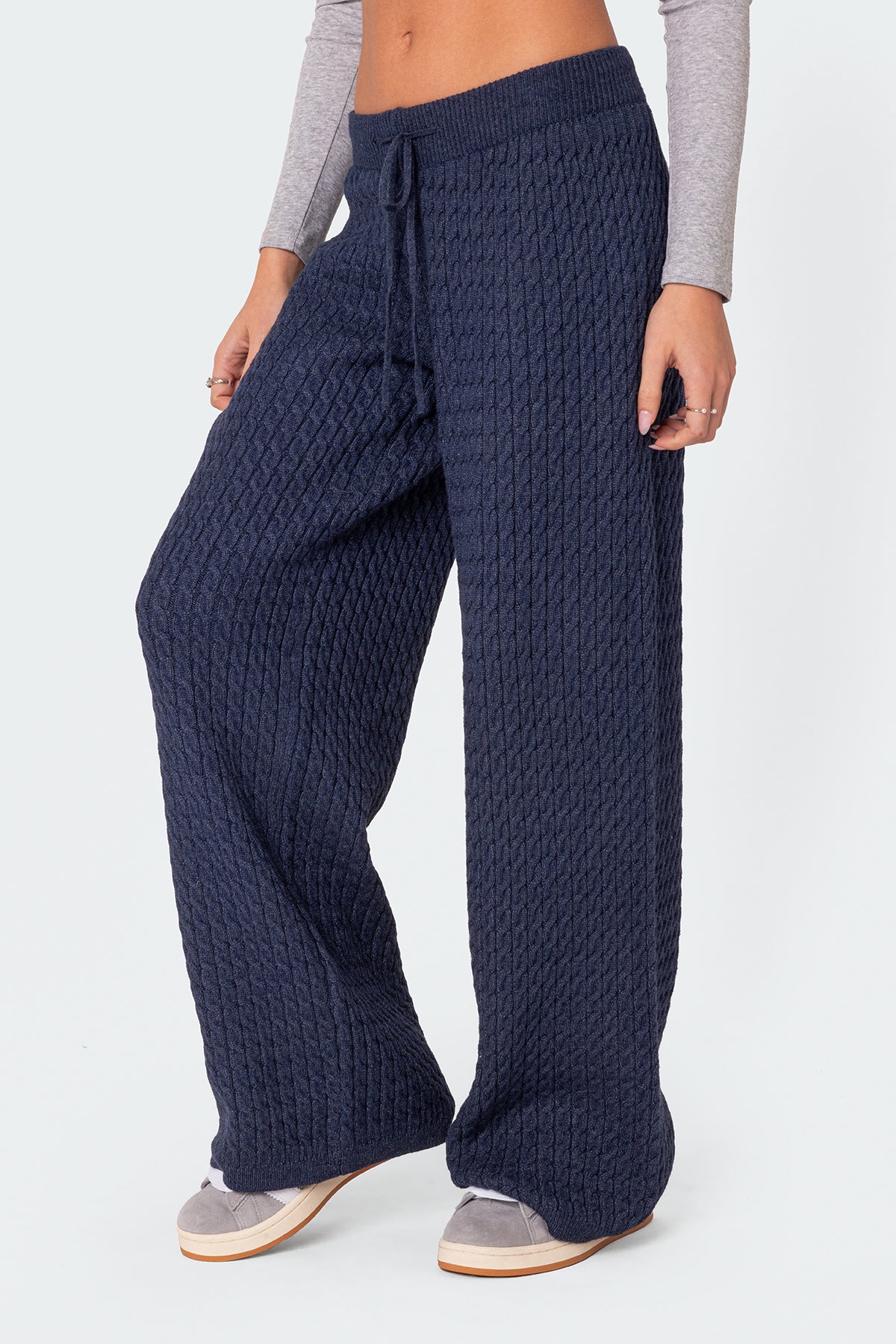 Portia Relaxed Cable Knit Pants - Image 3