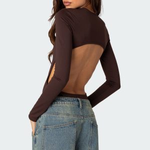 Neta Back Cut Out Bodysuit