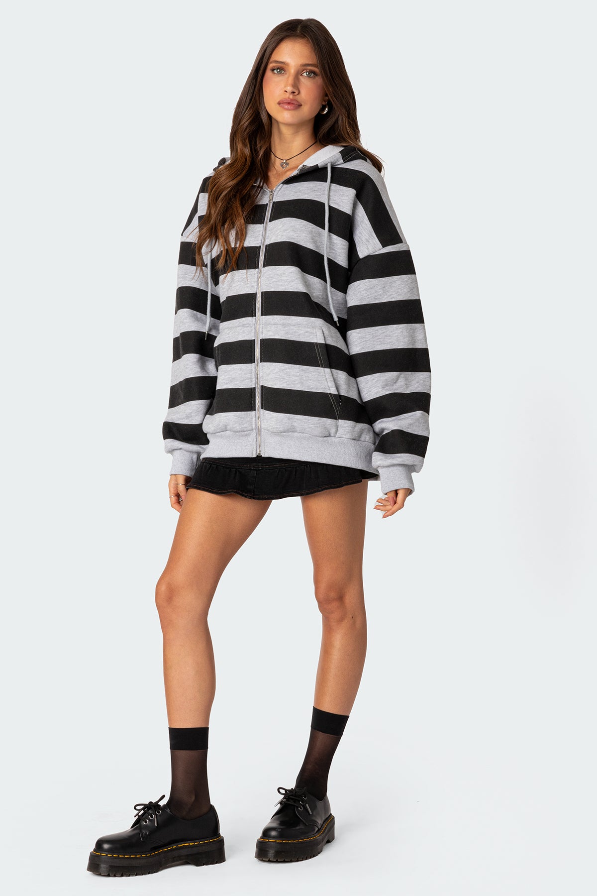 Maritza Oversized Zip Up Hoodie - Image 5