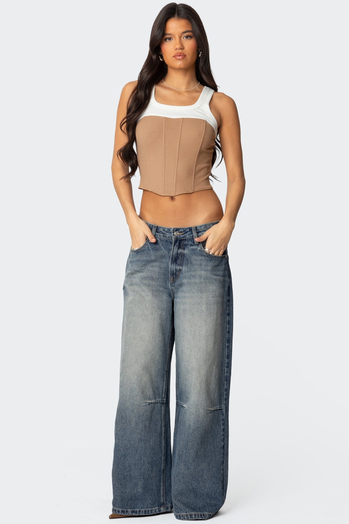 Ila Contrast Layered Corset - Image 5