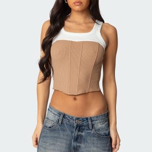 Ila Contrast Layered Corset