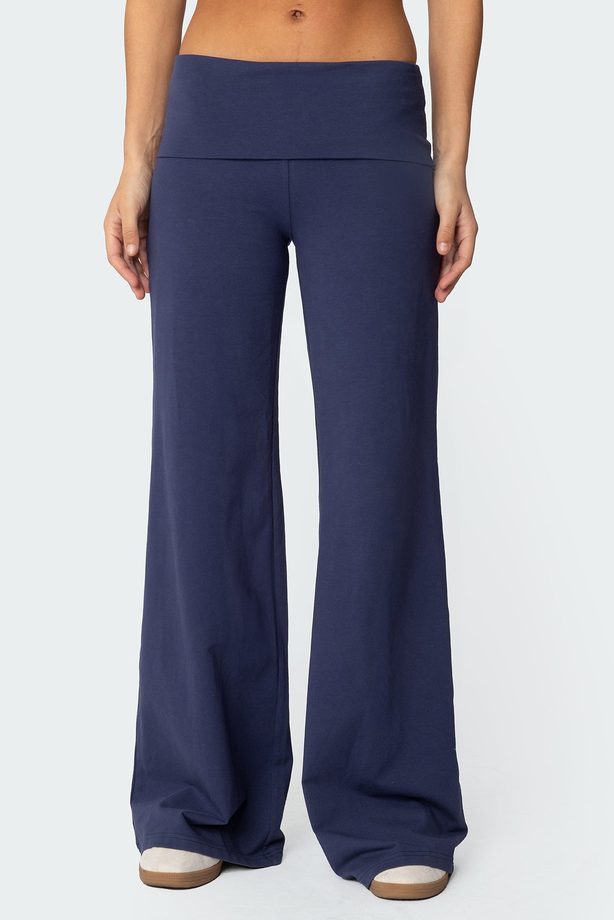 Wide Leg Fold Over Pants - Image 2