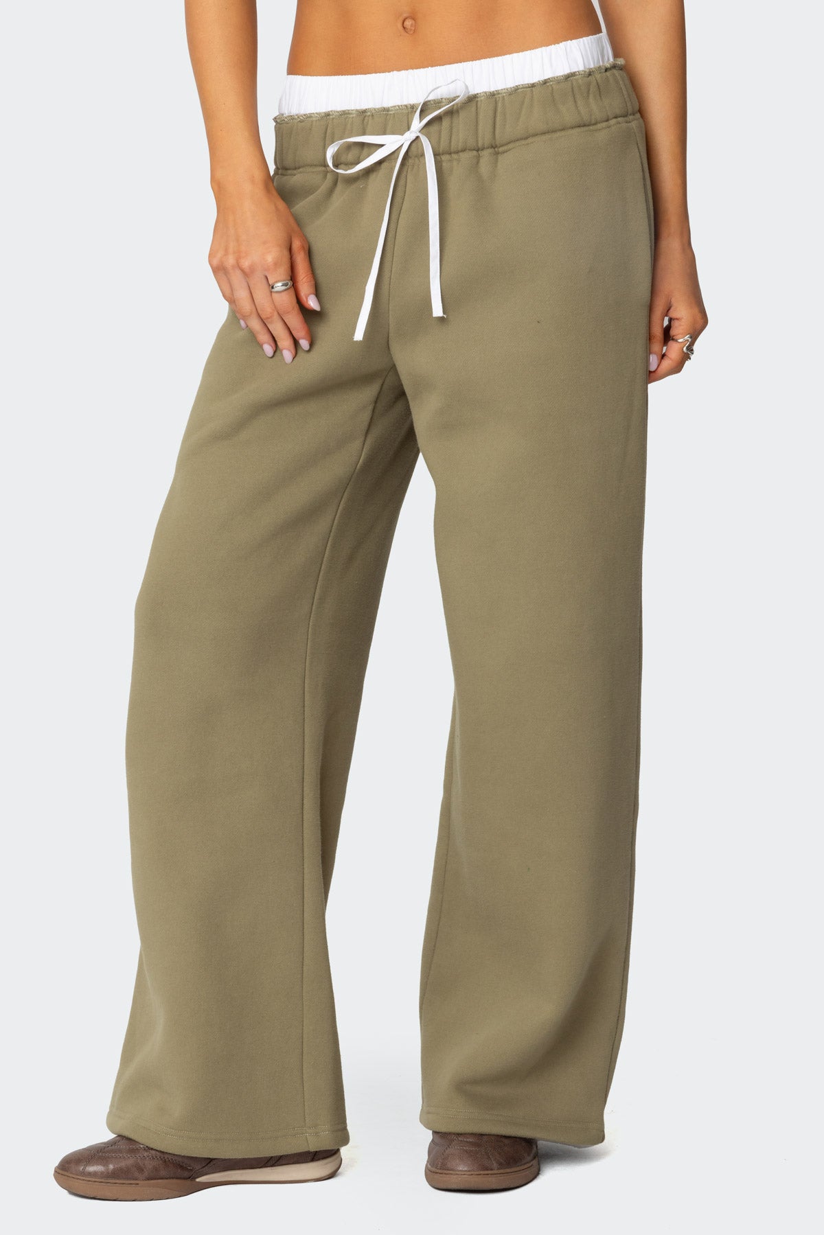 Drawstring Boxer Detail Sweatpants - Image 2