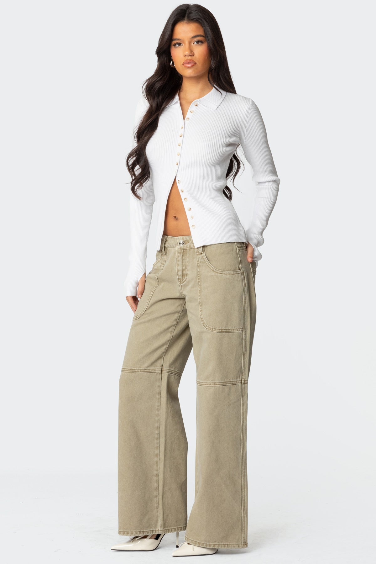 Morgan Low Rise Carpenter Jeans - Image 3