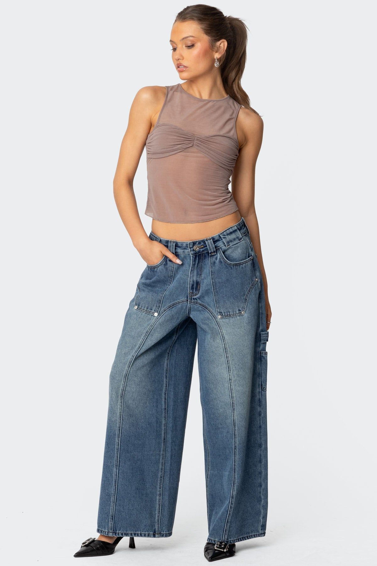 Tal Baggy Low Rise Carpenter Jeans - Image 5