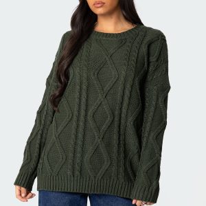 Kennedy Oversized Cable Knit Sweater