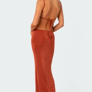 Clea Open Back Maxi Dress