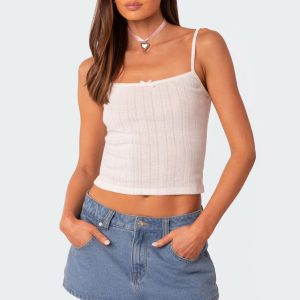 Pointelle Tank Top