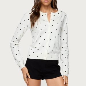 Shea Polka Dot Knitted Cardigan