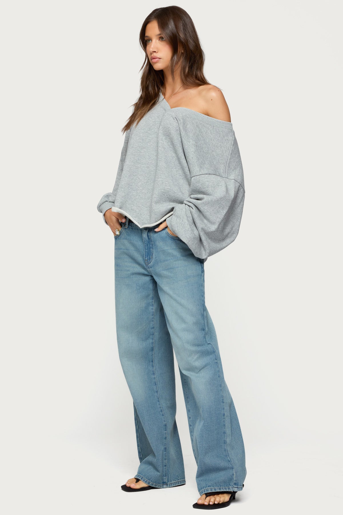 Raelynn Washed Low Rise Jeans - Image 3