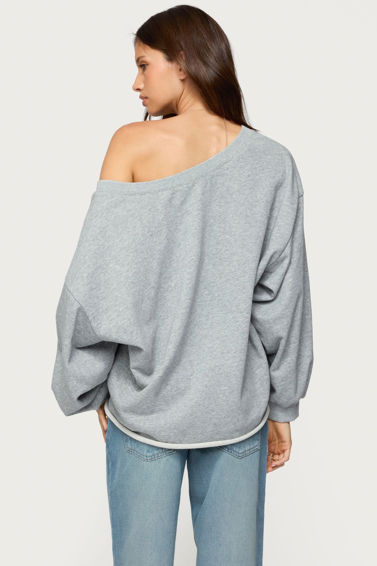 Winfred Oversized V Neck Sweatshirt - Image 5