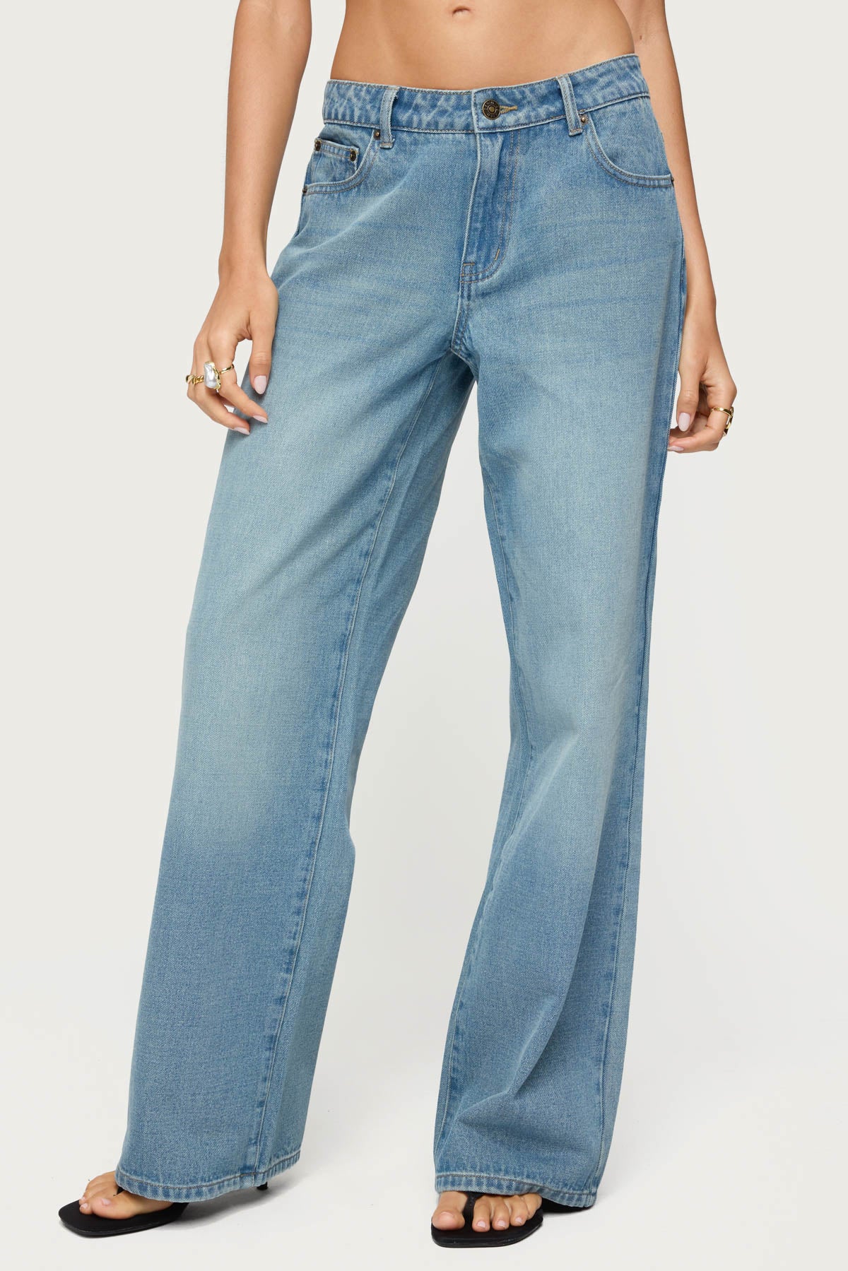 Raelynn Washed Low Rise Jeans - Image 2