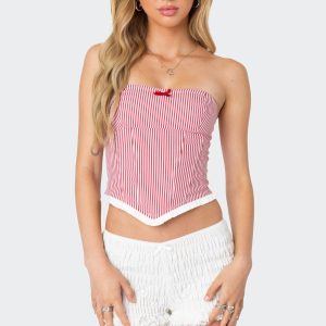 Hamilton Pinstripe Poplin Corset