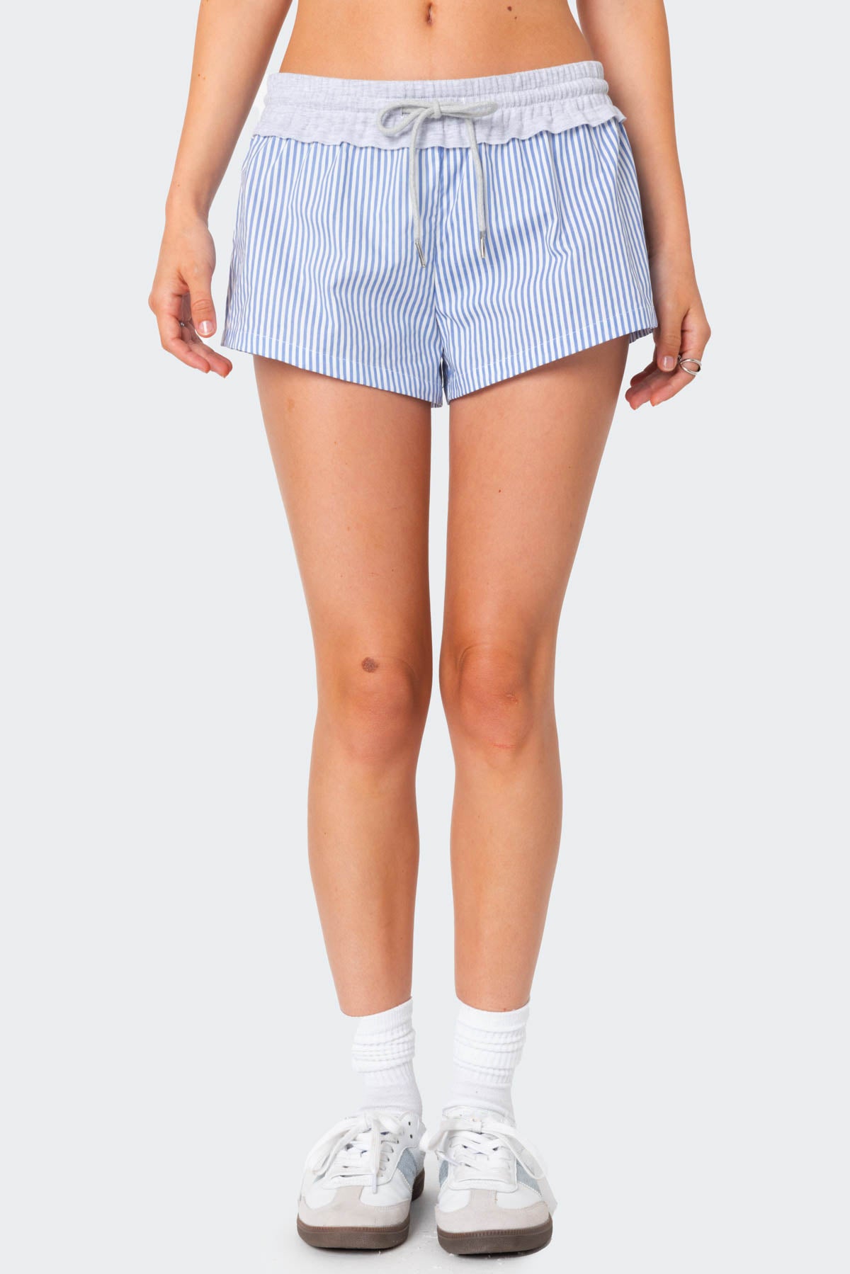 Riva Striped Contrast Shorts - Image 2