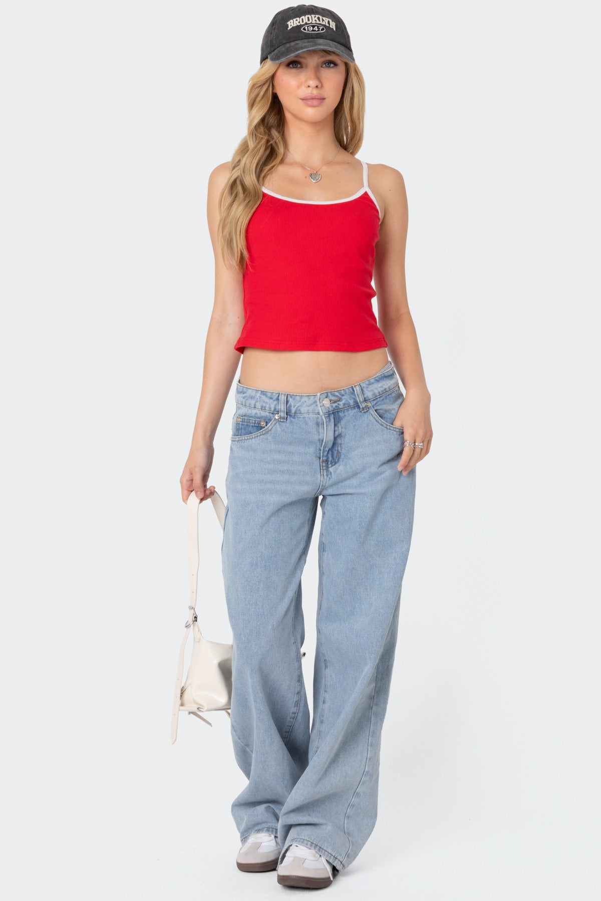 Franky Ribbed Contrast Tank Top - Image 5