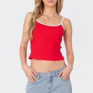 Franky Ribbed Contrast Tank Top