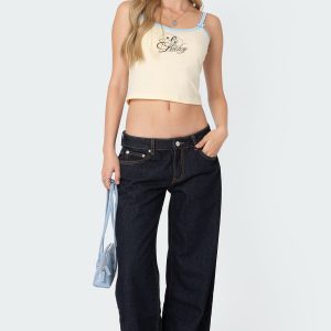 Petite Raelynn Washed Low Rise Jeans
