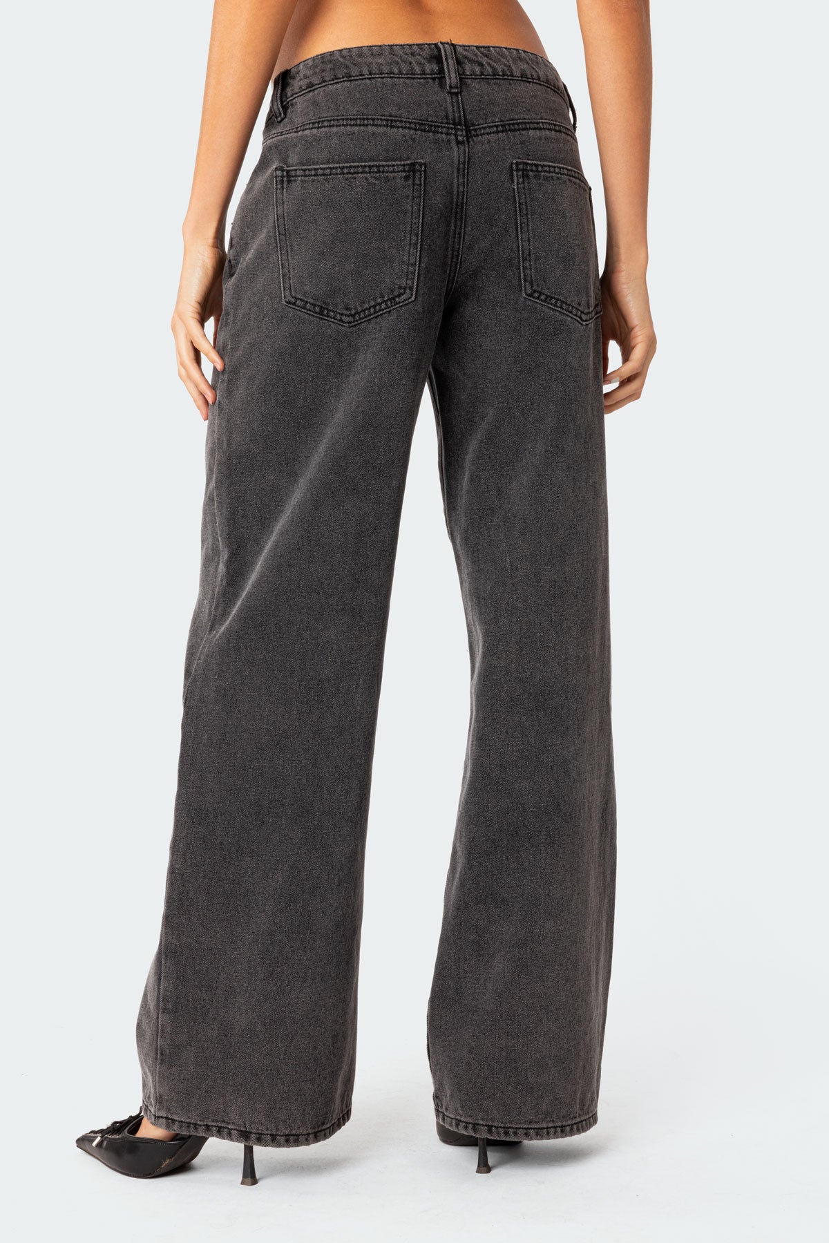 Raelynn Washed Low Rise Jeans - Image 4